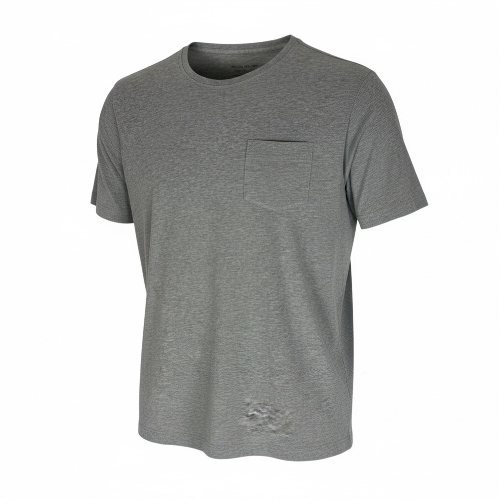 Peter Millar Mens Grey Organic Cotton Modal Pocket T-Shirt MA25K41B Size M